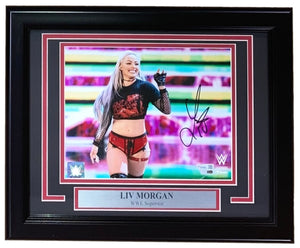 Liv Morgan Signed Framed 8x10 WWE Smile Photo Fanatics