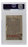 Lou Boudreau Signed 1951 Bowman Boston Red Sox Baseball Card #62 PSA/DNA - Sports Integrity