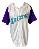 Luis Gonzalez Arizona Signed White Baseball Jersey JSA Hologram - Sports Integrity