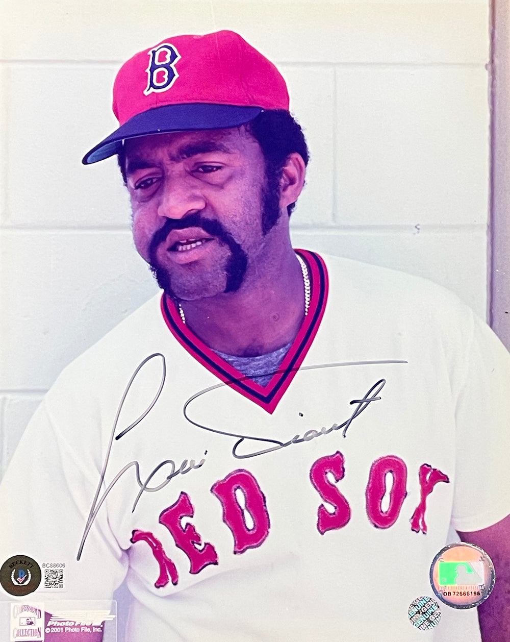 Luis Tiant Sr. Boston Red Sox Signed 8x10 Baseball Photo BAS