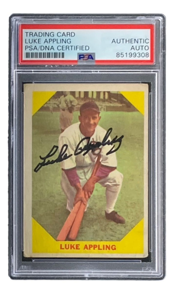 Luke Appling Signed 1960 Fleer #27 Chicago White Sox Trading Card PSA/DNA - Sports Integrity