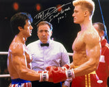 Dolph Lundgren Signed 16x20 Rocky IV Photo I Must Break You Inscribed JSA ITP