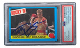 Dolph Lundgren Signed 1985 Topps #17 Rocky IV Ivan Drago Trading Card PSA/DNA - Sports Integrity