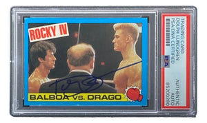 Dolph Lundgren Signed 1985 Topps #38 Rocky IV Ivan Drago Trading Card PSA/DNA - Sports Integrity