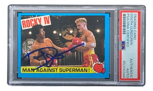 Dolph Lundgren Signed 1985 Topps #43 Rocky IV Ivan Drago Trading Card PSA/DNA - Sports Integrity