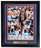 Magic Johnson Signed Framed 16x20 USA Basketball Photo PSA/DNA - Sports Integrity