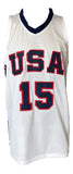 Magic Johnson USA Signed White Basketball Jersey JSA - Sports Integrity