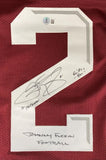 Johnny Manziel Texas A&M Signed College Football Jersey w/ 3 Insc 2 BAS ITP - Sports Integrity