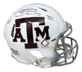 Johnny Manziel Signed Texas A&M Full Size Speed Authentic Helmet w/ 4 Insc BAS - Sports Integrity