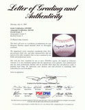 Margaret Thatcher Signed Official MLB Baseball PSA Grade 9