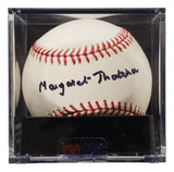 Margaret Thatcher Signed Official MLB Baseball PSA Grade 9 - Sports Integrity