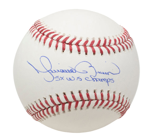 Mariano Rivera Signed Yankees MLB Baseball 5X WS Champs JSA