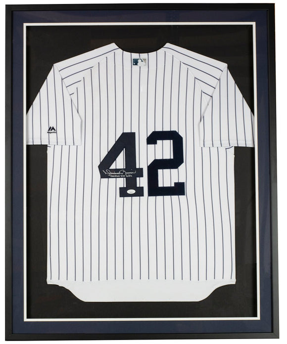 Mariano Rivera Signed Framed New York Yankees Flexbase Jersey Yankee For Life JSA - Sports Integrity