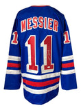 Mark Messier New York Signed Blue Hockey Jersey JSA - Sports Integrity