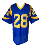 Marshall Faulk Los Angeles Signed Blue Football Jersey BAS - Sports Integrity