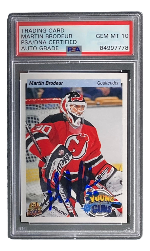 Martin Brodeur Signed NJ Devils 1994 Fleer Ultra #357 Rookie Card PSA/