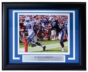 Marvin Harrison Signed Framed 8x10 Indianapolis Colts Photo JSA