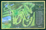 The Masters Legends (53) Signed Framed PGA Augusta National Map PSA LOA - Sports Integrity