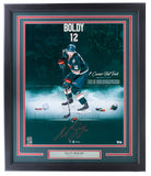 Matt Boldy Signed Framed 16x20 Minnesota Wild First Hat Trick Photo Fanatics - Sports Integrity