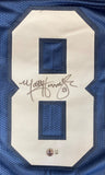 Matt Hasselbeck Seattle Signed Blue Football Jersey BAS