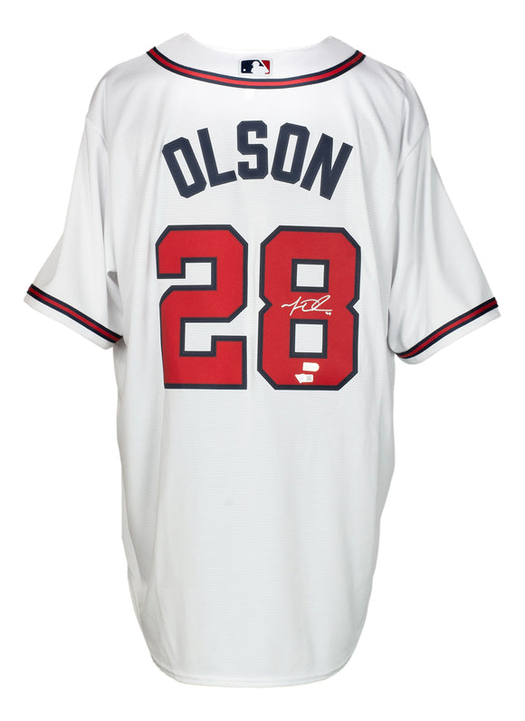 Matt Olson MLB Authenticated and Autographed Home Jersey