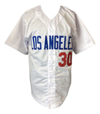 Maury Wills Los Angeles Signed White Baseball Jersey 586 Steals Sports Integrity - Sports Integrity