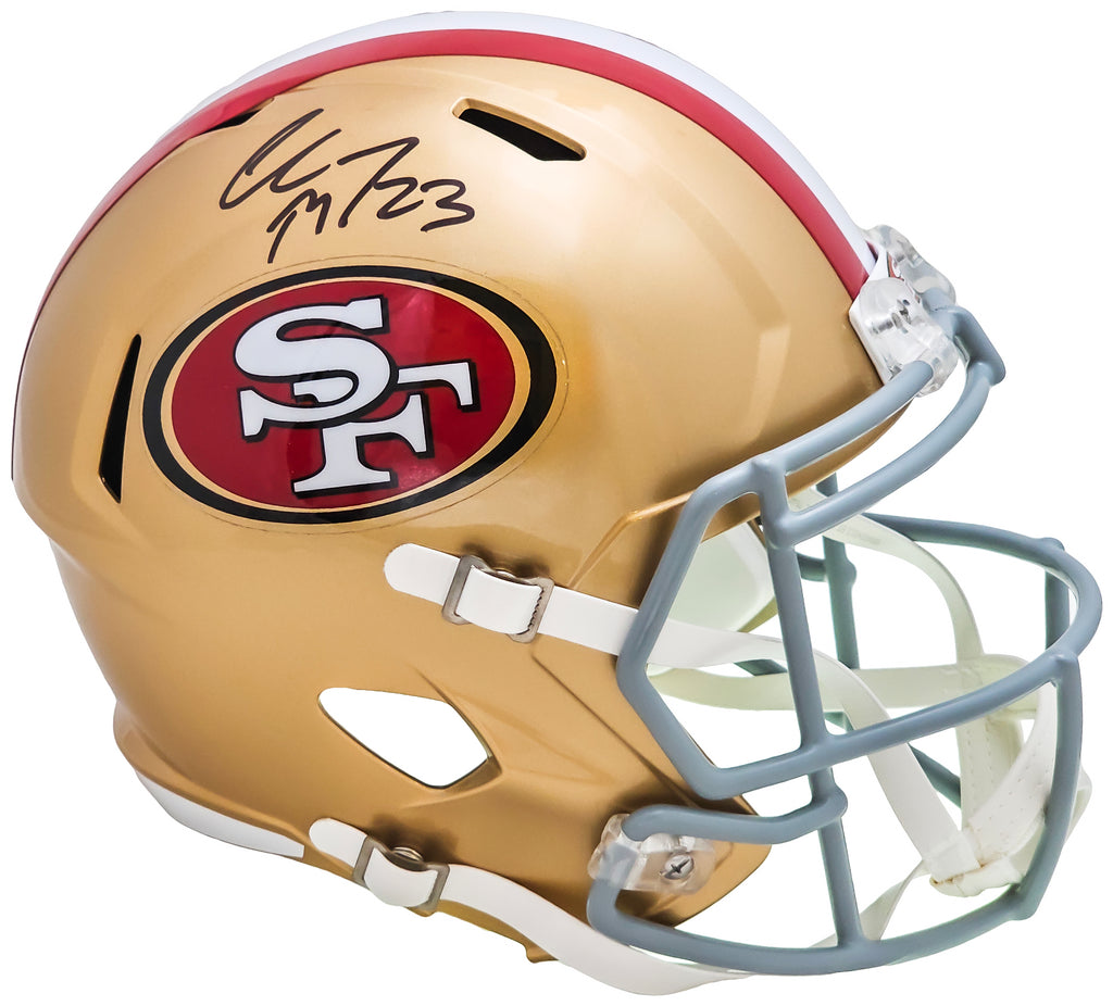 Christian McCaffrey Signed 49ers Speed Mini Helmet (Beckett)