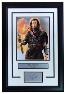 Mel Gibson Framed 8x10 Braveheart Photo w/ Laser Engraved Signature - Sports Integrity