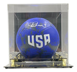 Mia Hamm Signed USA Blue Nike Soccer Ball BAS ITP w/ Case - Sports Integrity