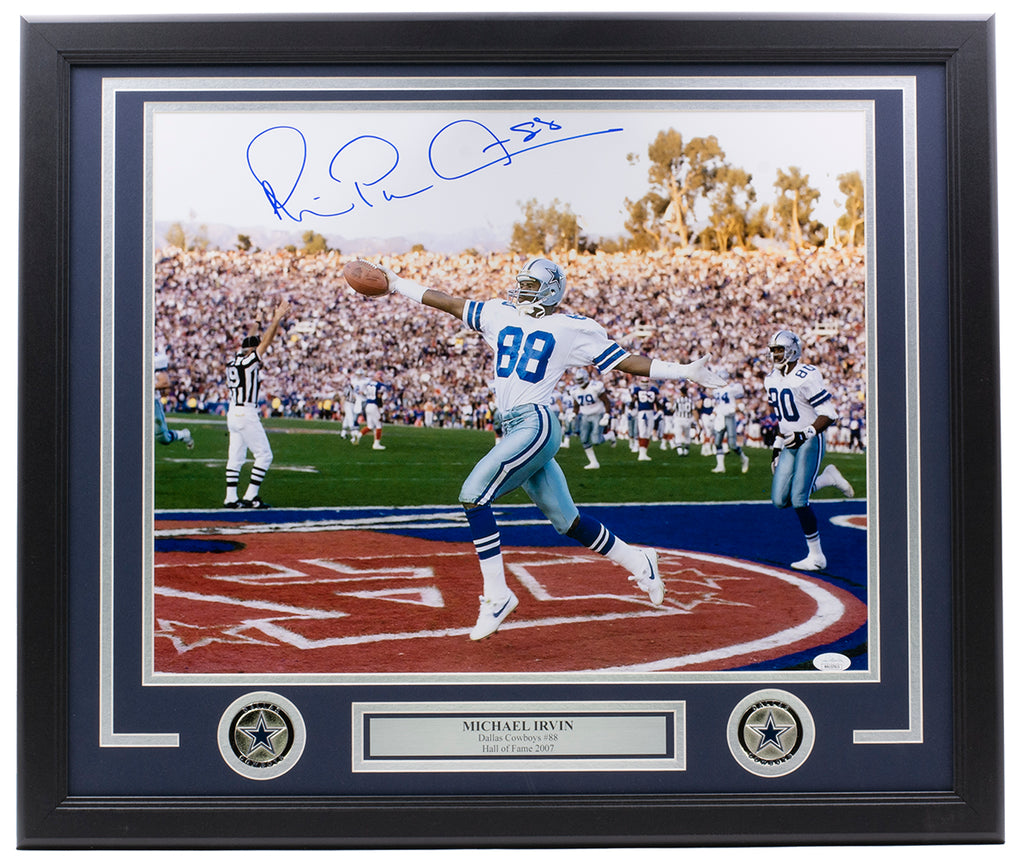 Framed Michael Irvin Hall of Dallas Cowboys Football 12x15 Photo