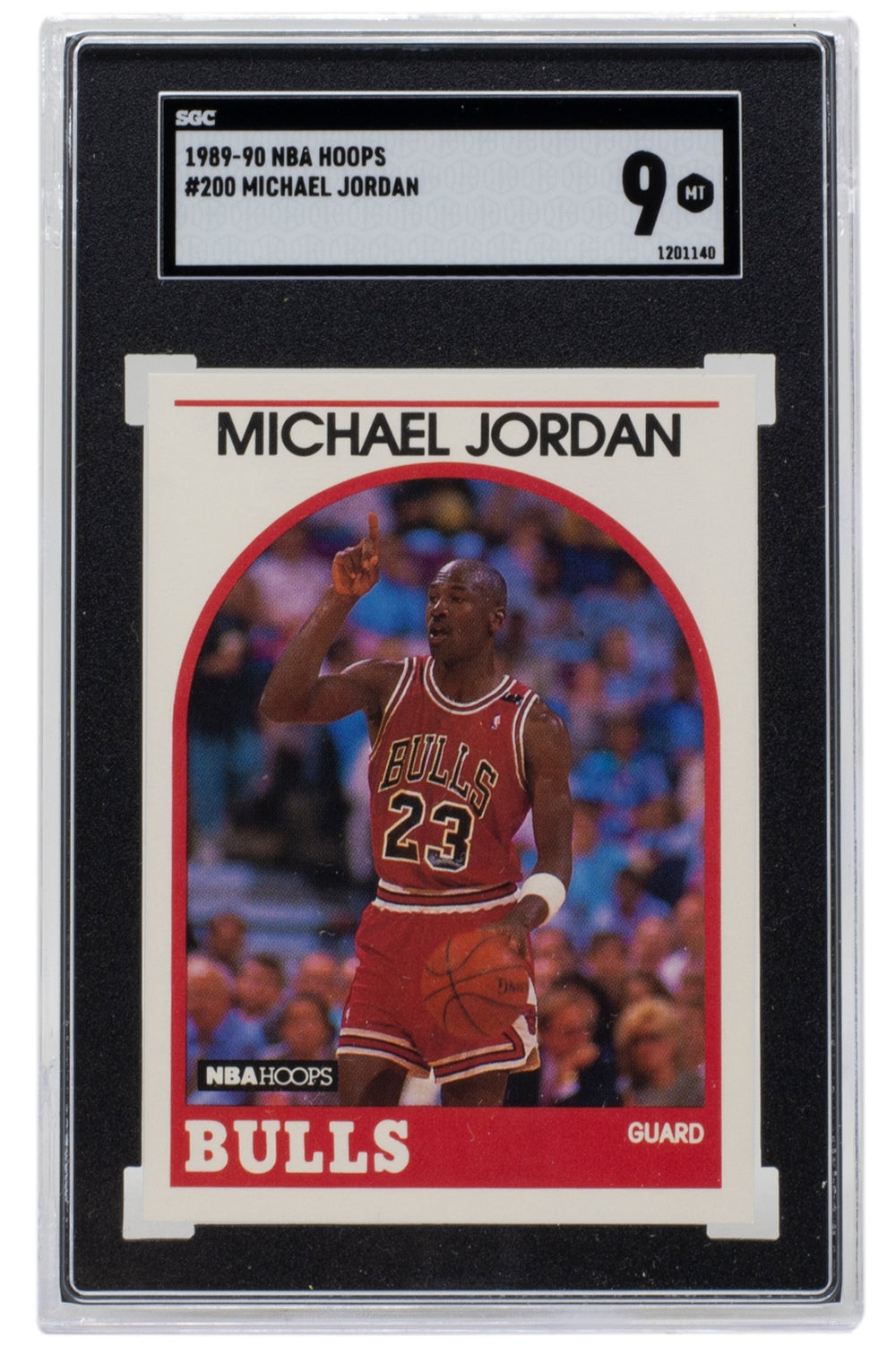 1989 HOOPS All-Star MICHAEL JORDAN BASKETBALL CARD #21 Chicago Bulls ~ PSA 9
