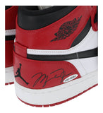 Michael Jordan Chicago Bulls Signed Nike Air Jordan 1 Retro High Sneaker BAS+UDA