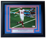 Michael Strahan Signed Framed 8x10 New York Giants Photo BAS