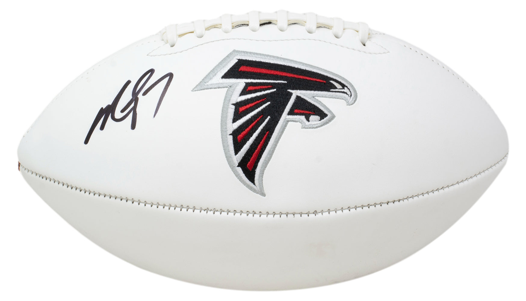 Michael Vick Signed Atlanta Falcons White Logo Football BAS ITP ...