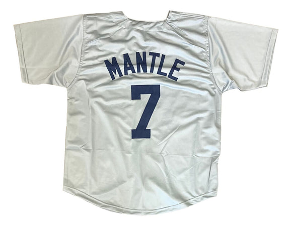 Mickey Mantle New York Gray Baseball Jersey