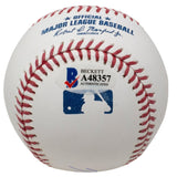 Michael Nelson Trout Signed Full Name MLB Baseball MLB Holo+BAS LOA A48357 - Sports Integrity