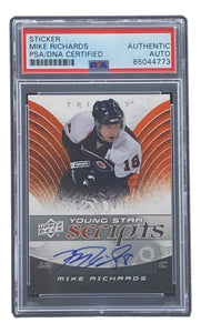 Mike Richards Signed 2008 UD Trilogy #YS - MR Flyers Hockey Card PSA/DNA - Sports Integrity