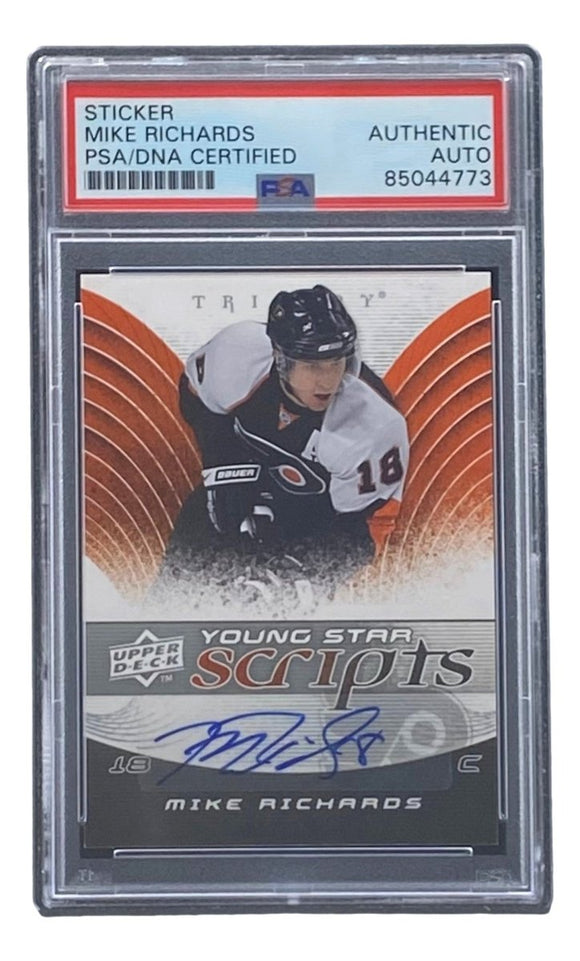 Mike Richards Signed 2008 UD Trilogy #YS - MR Flyers Hockey Card PSA/DNA - Sports Integrity