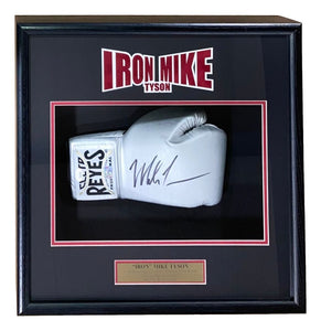 Mike Tyson Signed Silver Right Hand Cleto Reyes Boxing Glove Shadowbox JSA ITP - Sports Integrity