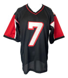 Michael Vick Atlanta Signed Black Football Jersey BAS ITP