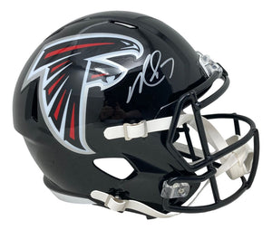 Michael Vick Signed Atlanta Falcons Full Size Replica Speed Helmet BAS ITP