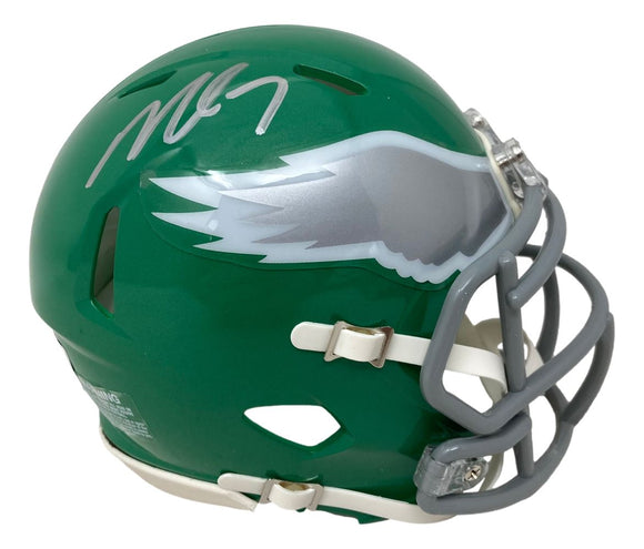 Michael Vick Signed Philadelphia Eagles Kelly Green Mini Speed Helmet BAS ITP