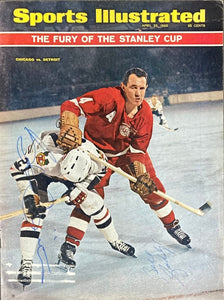 Stan Mikita Bill Gadsby Signed Sports Illustated Magazine Cover PSA - Sports Integrity