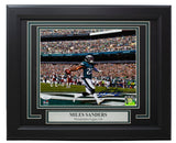 Miles Sanders Signed Framed Philadelphia Eagles 8x10 Touchdown Photo JSA ITP - Sports Integrity