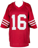 Joe Montana San Francisco Signed Red Pro Style Football Jersey JSA - Sports Integrity