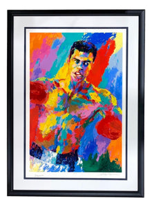 Muhammad Ali Leroy Neiman Signed Framed 29x45 Neiman Ali Serigraph JSA LOA - Sports Integrity