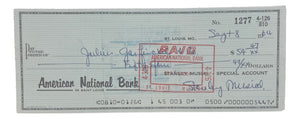 Stan Musial St. Louis Cardinals Signed  Bank Check #1277 BAS