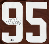 Myles Garrett Cleveland Signed Brown Football Jersey BAS - Sports Integrity