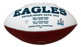 Nakobe Dean Signed Philadelphia Eagles Logo Football PSA/DNA - Sports Integrity