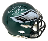 Nakobe Dean Signed Philadelphia Eagles Mini Speed Helmet PSA/DNA - Sports Integrity